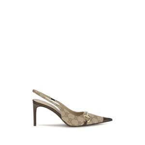 Gucci Beige Fabric High Heel Women's Pumps